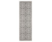 NORTHRUGS - Hanse Home koberce Běhoun Twin Supreme  Grey/Cream – na ven i na doma - 80x250 cm Šedá, Velké (190x270 cm a větší), Syntetický (umělý)