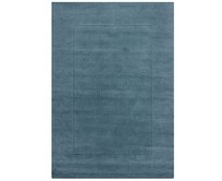 Flair Rugs koberce Kusový ručně tkaný koberec Tuscany Textured Wool Border Blue - 120x170 cm Modrá, Střední (80x160 - 164x240), Přírodní