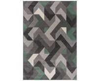 Flair Rugs koberce Kusový koberec Hand Carved Aurora Mint - 120x170 cm Zelená, Velké (190x270 cm a větší), Syntetický (umělý)