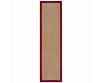 Flair Rugs koberce Běhoun Herringbone Border Kira Red - 60x230 cm Béžová, Střední (80x160 - 164x240), Přírodní