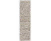 Flair Rugs koberce Ručně tkaný běhoun Minerals Black/White - 60x230 cm Bílá, Střední (80x160 - 164x240), Přírodní