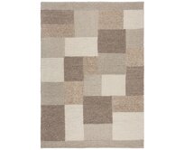 Flair Rugs koberce Ručně tkaný kusový koberec Minerals Patchwork Natural - 80x150 cm Béžová, Střední (80x160 - 164x240), Přírodní