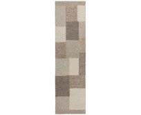 Flair Rugs koberce Ručně tkaný běhoun Minerals Patchwork Natural - 60x230 cm Béžová, Střední (80x160 - 164x240), Přírodní