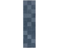 Flair Rugs koberce Běhoun Moderno Checkerboard Blue - 60x230 cm Modrá, Střední (80x160 - 164x240), Přírodní