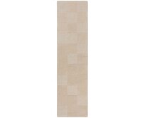 Flair Rugs koberce Běhoun Moderno Checkerboard Natural - 60x230 cm Béžová, Střední (80x160 - 164x240), Přírodní