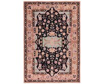 Flair Rugs koberce Kusový koberec Wool Loop Blossom Pink/Black - 120x170 cm Růžová, Střední (80x160 - 164x240), Přírodní