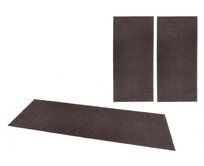 Hanse Home Collection koberce Ložnicová sada Pure 102661 Anthracite - 3 díly: 70x140 (2x), 70x240 (1x) cm Šedá, Střední (80x160 - 164x240), Syntetický (umělý)