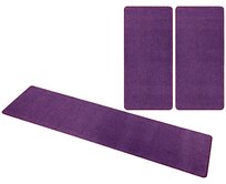 Hanse Home Collection koberce Kobercová sada Nasty 101150 Purple - 3 díly: 70x140 (2x), 70x240 (1x) cm Fialová, Střední (80x160 - 164x240), Syntetický (umělý)