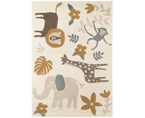 Hanse Home Collection koberce Dětský koberec Adventures Cream Multicolor - 160x235 cm Bílá, Střední (80x160 - 164x240), Syntetický (umělý)