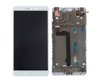 Xiaomi Mi Max LCD displej dotykové sklo bílé + střední kryt rámeček