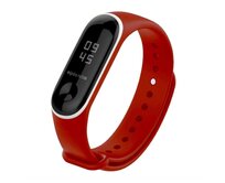 Xiaomi Mi Band 3 / 4 pásek na ruku řemínek silikon červenobílý