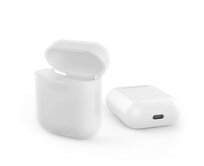 Apple Airpods ochranný kryt silikonový průhledný obal na bezdrátová sluchátka transparentní