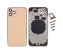 Zadní kryt baterie Apple iPhone 11 Pro zlatý včetně středového rámečku