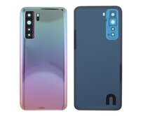 Zadní kryt baterie Huawei P40 Lite 5G včetně krytky čočky fotoaparátu stříbrný