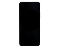 LCD Display + Dotyková Deska + Přední Kryt pro Xiaomi 11 Lite NE 5G Black (Service Pack)