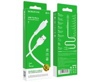 USB-A na microUSB kabel Borofone BX51 18W 2A (1m) bílý