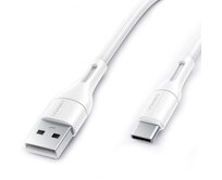 USAMS U68 datový a nabíjecí USB-C kabel 2A bílý