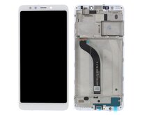 Xiaomi Redmi 5 LCD displej dotykové sklo bílé komplet přední panel včetně rámečku