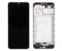 Samsung Galaxy M21 LCD displej dotykové sklo komplet přední panel včetně rámečku M215F (Service Pack)