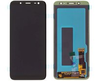 Samsung Galaxy J6 2018 LCD displej dotykové sklo černé J600 (Service Pack)