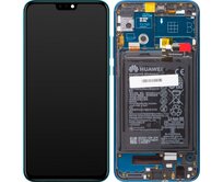 Honor 9X lite LCD displej dotykové sklo včetně rámečku a baterie (Service Pack) green