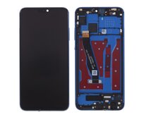 Honor 8X LCD komplet displej přední panel včetně rámečku modrý