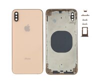 Zadní kryt baterie Apple iPhone XS MAX zlatý včetně středového rámečku