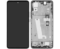 Motorola Moto Edge 30 LCD displej dotykové sklo včetně rámečku (Service Pack) Grey