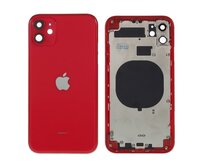 Zadní kryt baterie Apple iPhone 11 červený včetně středního rámečku 6.1"