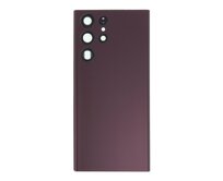 Samsung Galaxy S22 Ultra 5G S908 Zadní kryt baterie včetně krytky čočky fotoaparátu (burgundy)