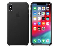 Apple kožené pouzdro iPhone XS Max černé