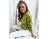 Dámský svetr SISTERS světle zelený Světle zelená, Univerzální