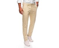 Pánské kalhoty chino P1478 světle béžové Béžová, 32
