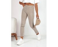 Dámské kalhoty GRACEST béžové UY2184 Béžová, XL/XXL