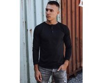 Pánský dlouhý rukáv s potiskem černý LX0574 Černá, XXL
