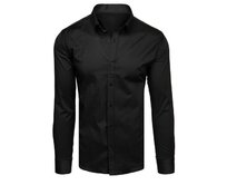 Pánská elegantní košile černá Černá, XL