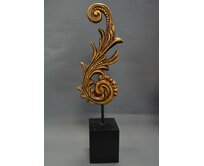 Dekorace "GOLDEN FLORAL" 12x8x43cm