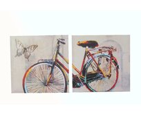 Obraz "COLOURED BICYCLE" 50x50x2/2dr.