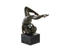 Soška "GYMNASTKA II." resin 25x9.5x26cm