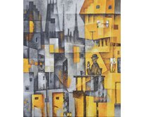 Originální olejomalba "Tonight". Olej na plátně. 60 x 50 cm., nerámováno, signováno.