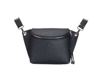 Crossbody ledvinka SALOME černá patina Černá, Medium