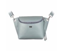 Crossbody ledvinka SALOME světle petrolejová Modrá, Medium