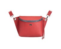 Crossbody ledvinka SALOME červená Červená, Medium