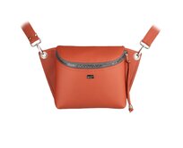 Crossbody ledvinka SALOME terakota Červená, Medium