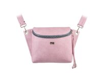 Crossbody ledvinka SALOME starorůžová Růžová, Medium