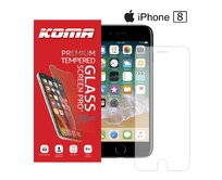 KOMA Ochranné tvrzené sklo pro iPhone 8, zaoblení 2.5 D, tvrdost 9H