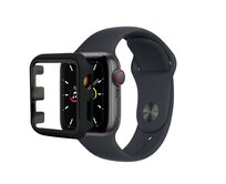 KOMA Ochranný kryt s tvrzeným sklem pro Apple Watch 38 mm (Series 1,2,3), černá