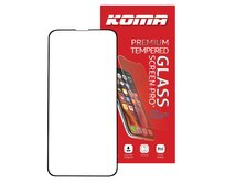 KOMA Tvrzené sklo Full Cover pro iPhone 13 / 13 Pro, zaoblení 3D, tvrdost 9H