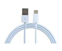 KOMA Synchronizační a nabíjecí kabel USB-A 3.0  / USB-C, 2 metry, nabíjení až 5A, bílý