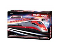 RE.EL Toys sada Super treno AV na baterie, délka soupravy 62 cm, 6 variant sestavení.